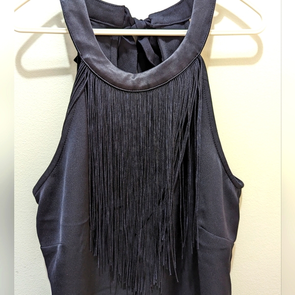 H&M dark blue tassel tank - Picture 4 of 8